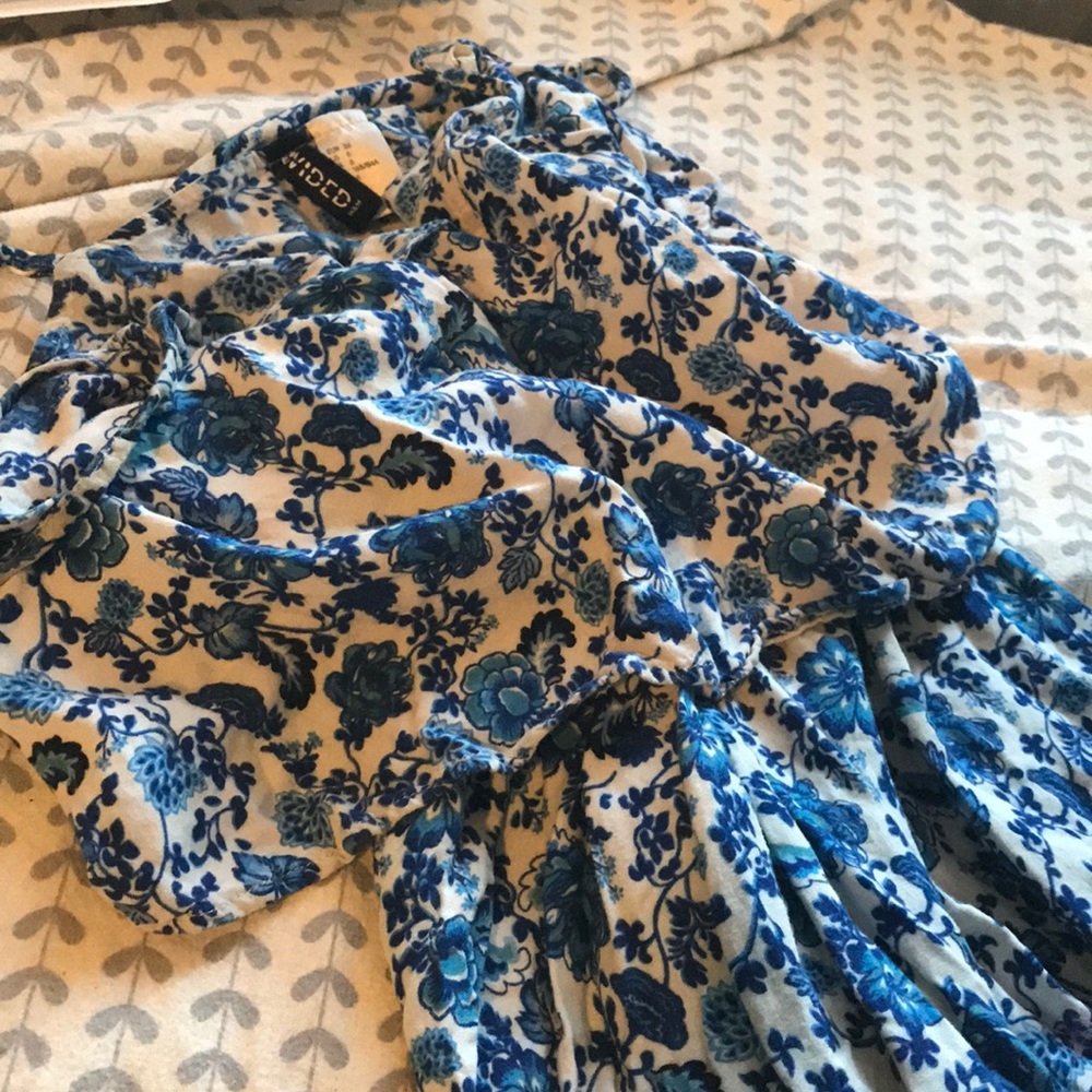 Blue Floral Summer Dress
